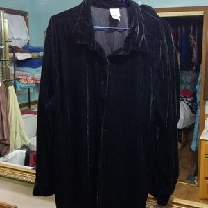 NWOT JMS velour button up